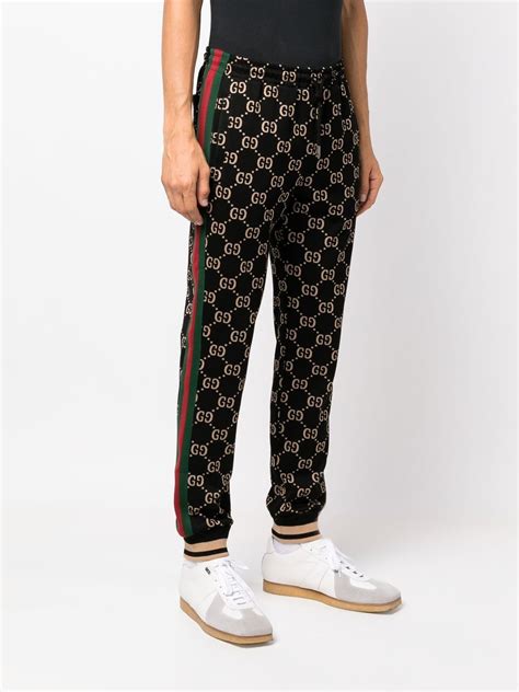 gucci black track pants|Gucci tracksuit pants.